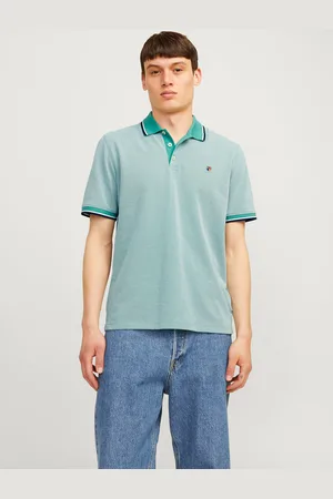 JACK & JONES Effen Overhemd Kraag Polo Shirt