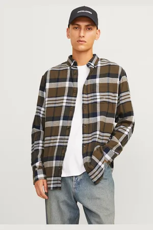 JACK & JONES Slim Fit Geruit Overhemd