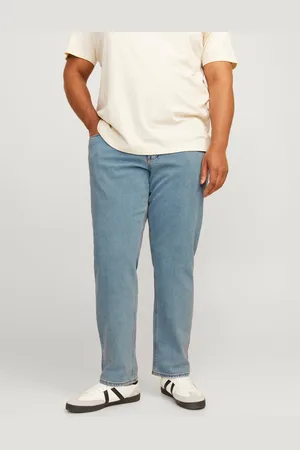 JACK & JONES Plus Size Jjimike Jjevan Am 495 Pls Tapered Fit Jeans