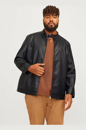 JACK & JONES Plus Size Jas Van Imitatieleer