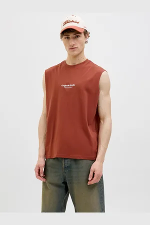 JACK & JONES Gedrukt Ronde Hals Tank Top