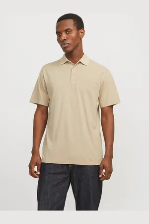 JACK & JONES Effen Overhemd Kraag Polo Shirt