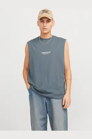 JACK & JONES Gedrukt Ronde Hals Tank Top