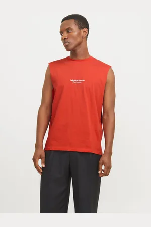 JACK & JONES Gedrukt Ronde Hals Tank Top