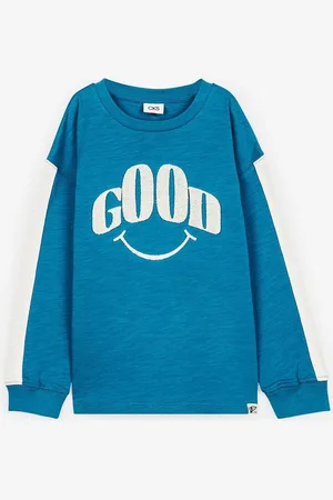 CKS Blauwe Longsleeve Met Print