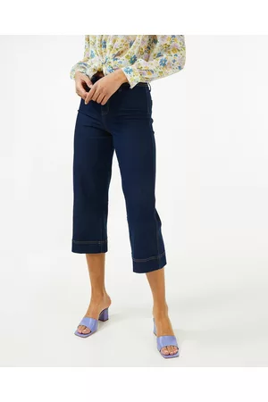 OVS Dames Bootcut - Donkerblauwe Wide Leg Jeans