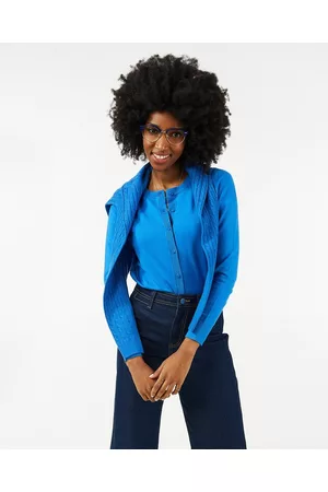 OVS Dames Cardigans - Blauwe Cardigan