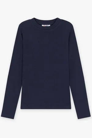 Fish & Chips Donkerblauwe Longsleeve Met Rib