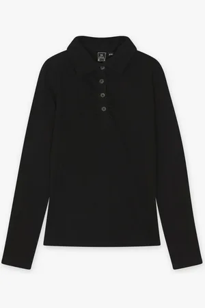 Indian Blue Jeans Zwarte Blouse Met Structuur