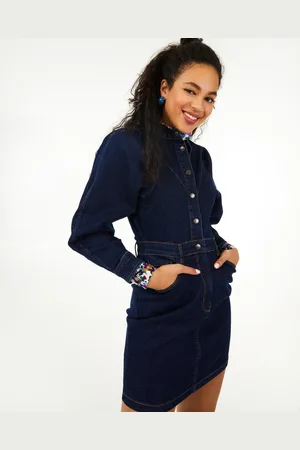 Sora Blauwe Jeansjurk