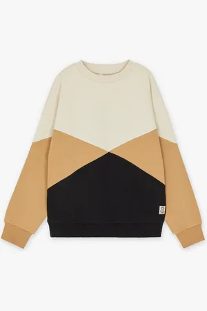 Fish & Chips Sweater Met Color Block