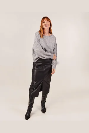 Les Coyotes de Paris Zwarte Rok Van Faux Leather