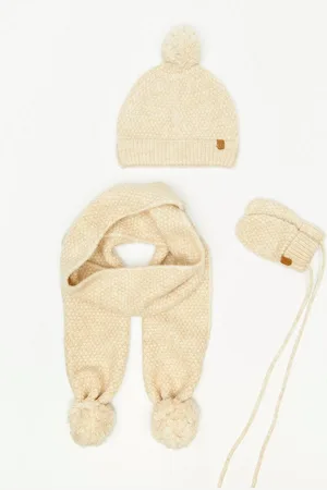 Cuddles and Smiles Set: Muts + Sjaal + Wanten
