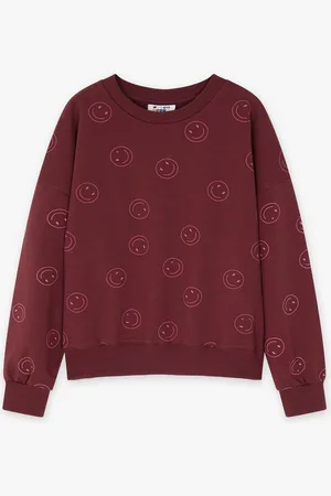Fish & Chips Sweater Met Smileyprint