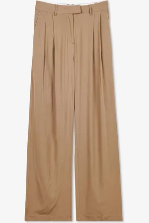 Sora Geklede Broek In Taupe