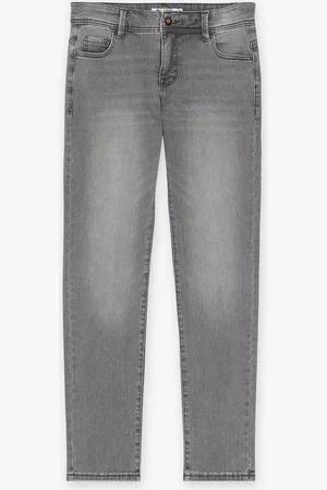 Fish & Chips Grijze Jeans, Straight Fit
