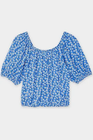 Fish & Chips Blouse Met Bloemenprint