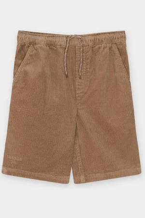 CKS Bruine Short Van Ribfluweel
