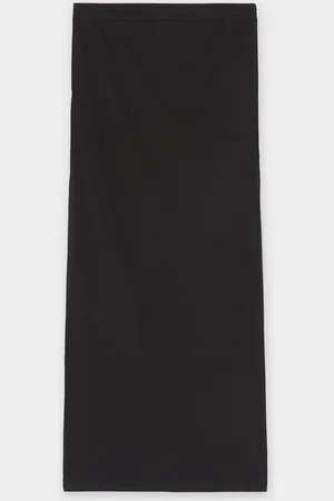 Atelier Maman Zwarte Rok Met Fijne Rib
