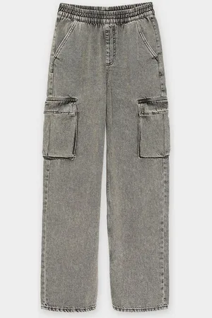 Groggy Grijze Jeans, Straight Fit