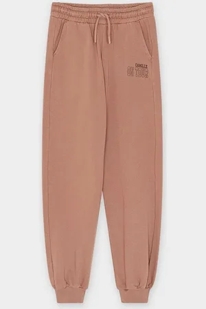 Camille Bruine Joggingbroek, Unisex, 6-14 Jaar