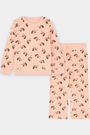 Milla star Fluwelen Pyjama Met Hondenprint