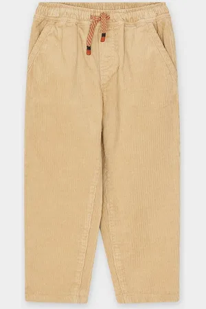 Maya Deluxe Bruine Broek Van Ribfluweel