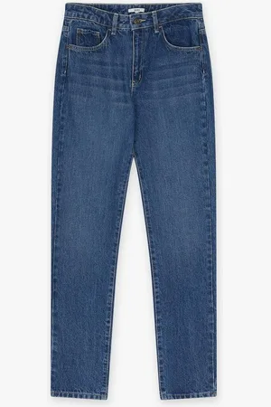 Sora Donkerblauwe Broek, Mom Fit