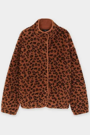 Sora Teddy Vest Met Luipaardprint