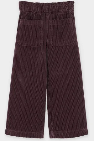 Maya Deluxe Broek Van Ribfluweel, Straight Fit