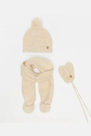 Cuddles and Smiles Set: Muts + Sjaal + Wanten
