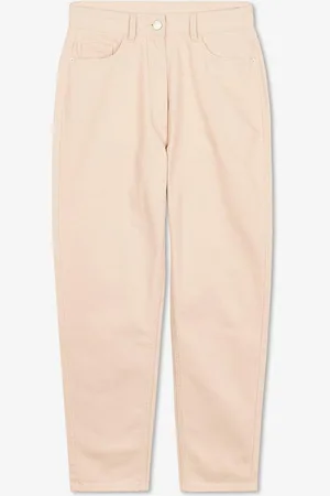 Groggy Beige Jeans, Mom Fit