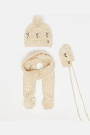 Cuddles and Smiles Set: Muts + Sjaal + Wanten