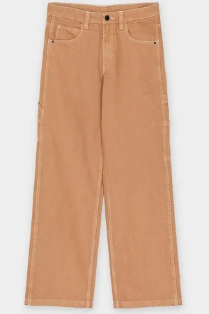 Groggy Bruine Jeans, Straight Fit