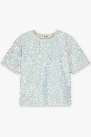 Fish & Chips T-shirt Met Pailletjes