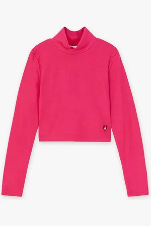 Fish & Chips Longsleeve Met Rib, Cropped Fit