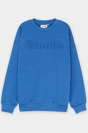 Camille Sweater Met Opschrift, Unisex, 6-14 Jaar