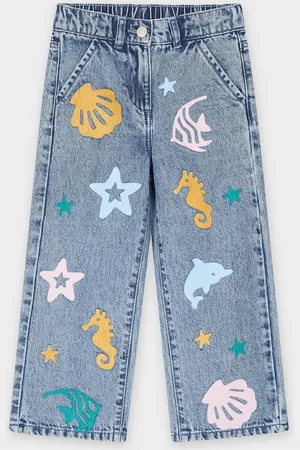 K3 Jeans Met Print, Straight Fit, Maat 98-152