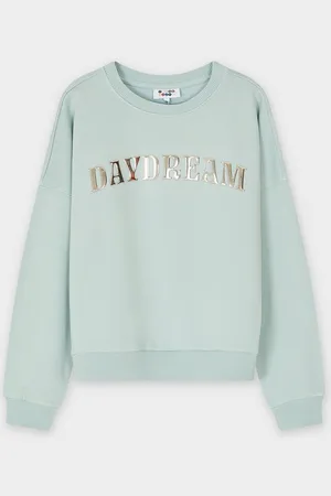 Fish & Chips Sweater Met Metallic Opschrift, 128-170