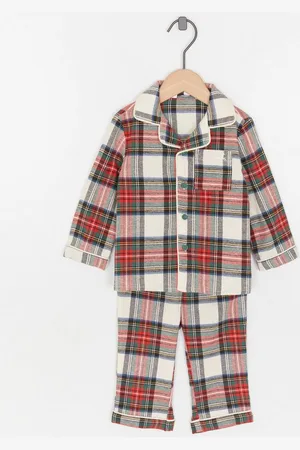 Familystories Flanellen Pyjama Met Ruiten, Baby