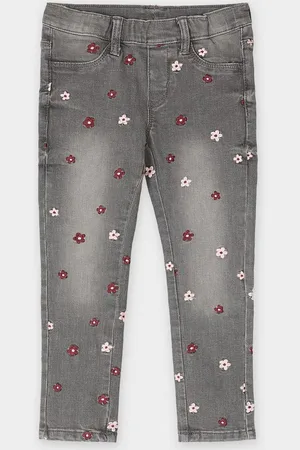 QS by s.Oliver Jeans Met Geborduurde Bloemen, Skinny Fit