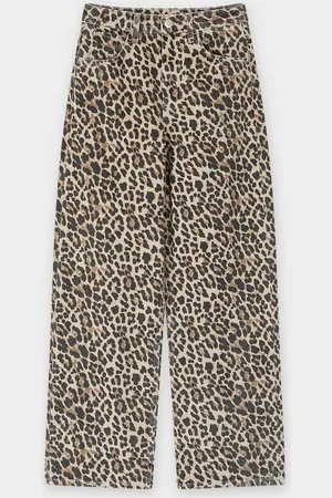 Fish & Chips Jeans Met Luipaardprint, Straight Fit