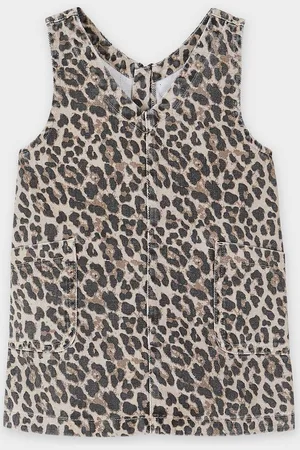 Milla star Jeansjurk Met Luipaardprint