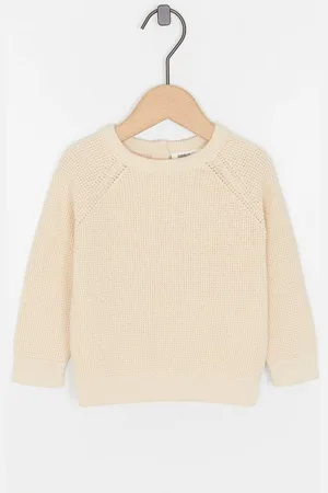 Cuddles and Smiles Beige Trui Met Wafelpatroon