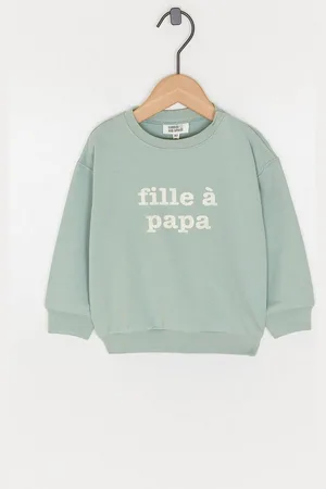 Cuddles and Smiles Blauwe Sweater Met Backprint, Fille ?? Papa
