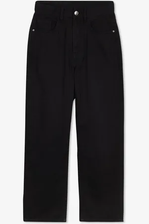 Groggy Zwarte Jeans, Straight Fit