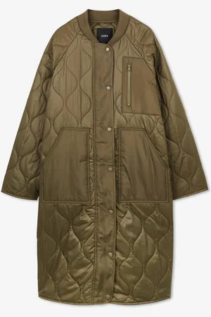 Sora Kakigroene Quilted Jas