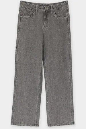 Groggy Grijze Jeans, Straight Fit