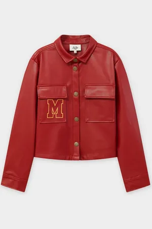 Milo Coats Faux Leather Overhemd, Cropped Fit, 6-14j