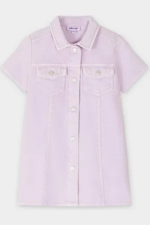 Milla star Paarse Jeansjurk